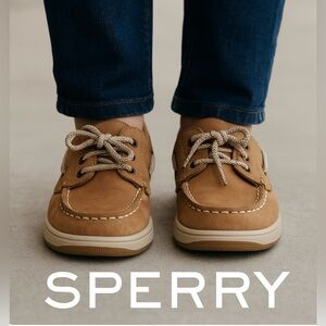 Sperry Tan Leather Boat Shoes